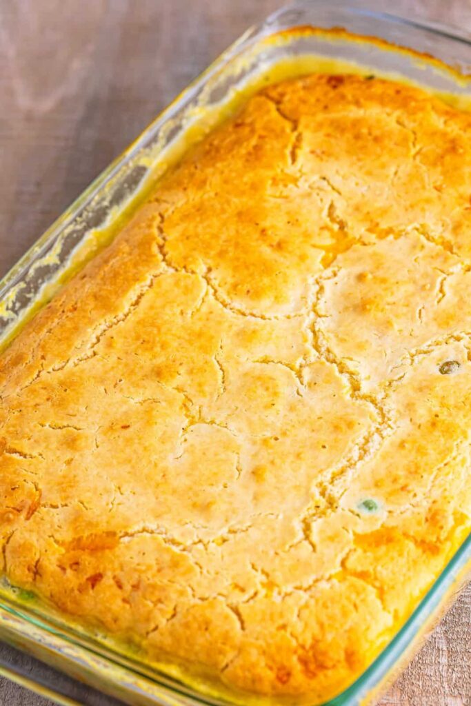 Bake uncovered for 50–60 minutes, until the top becomes golden brown and the filling is bubbly