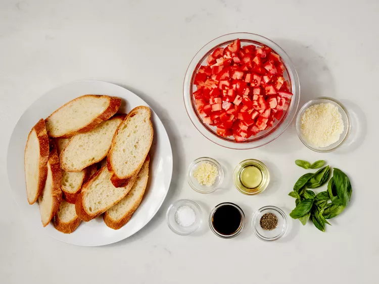 Balsamic Bruschetta Ingredients