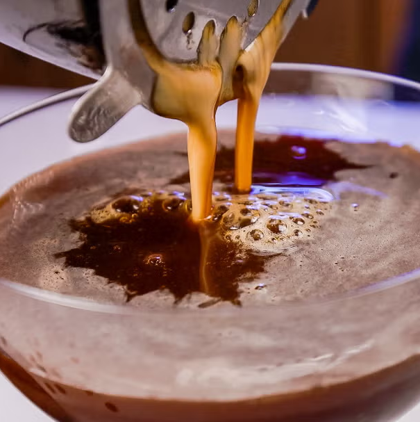 Double strain into a chilled coupe glass