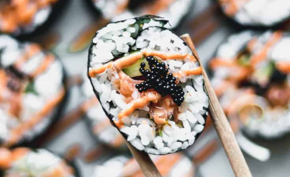 Easy Spicy Salmon Sushi Recipe
