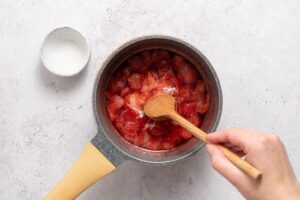 Make the strawberry topping