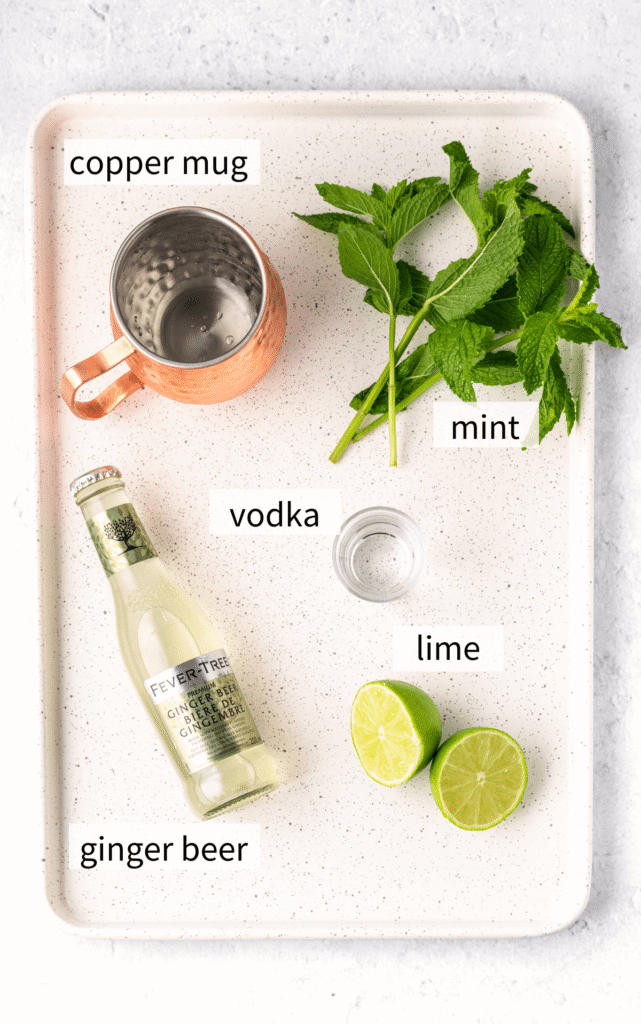 Moscow Mule Cocktail Ingredients