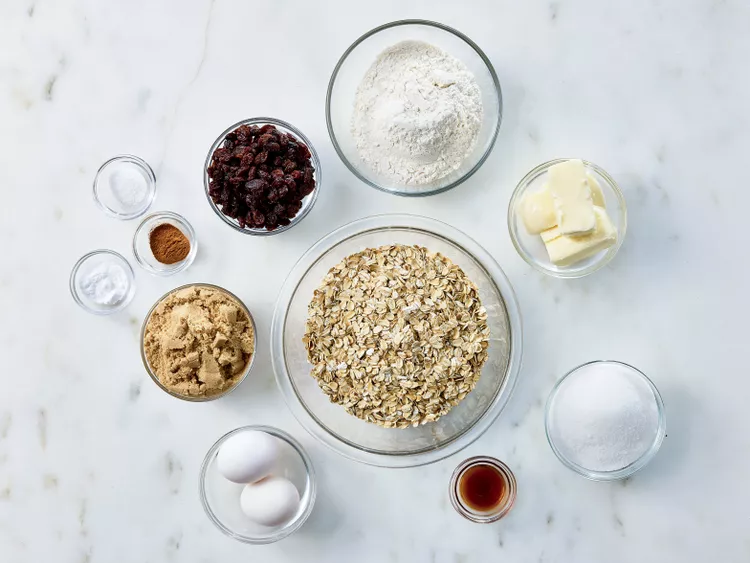 Oatmeal Raisin Cookies Ingredients