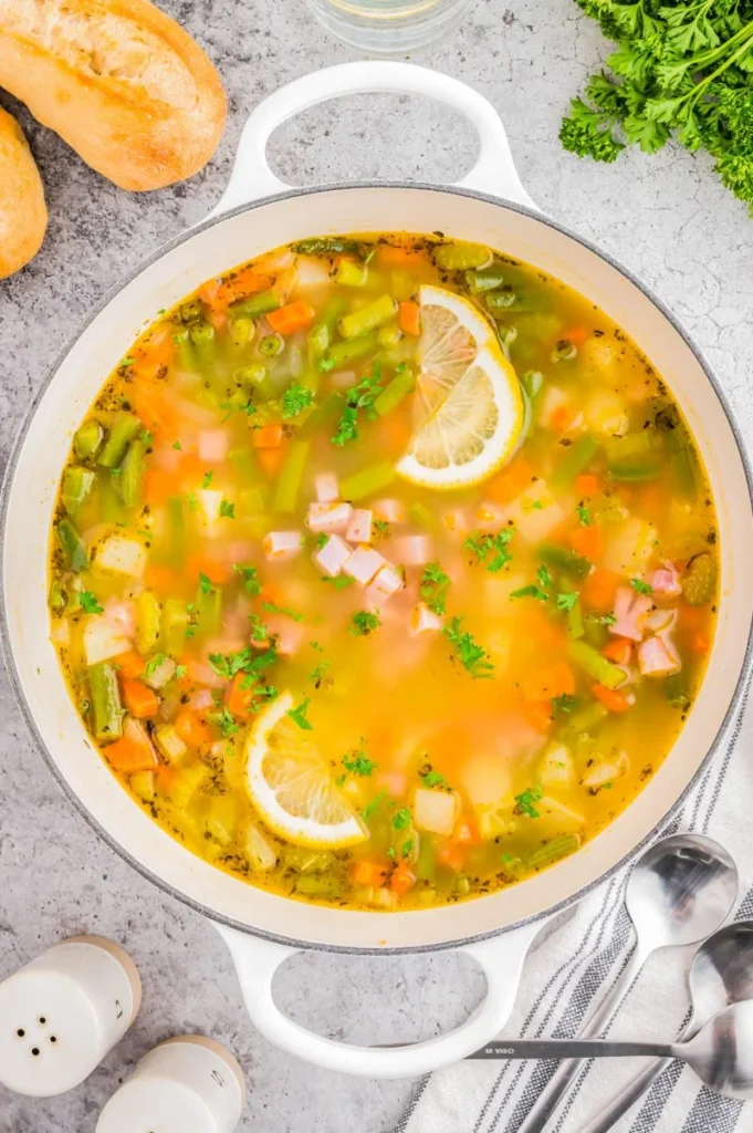 Turn off the heat and stir in the lemon juice if using. Taste the soup and adjust salt, pepper, or herbs as needed. This is the moment where you make it yours.