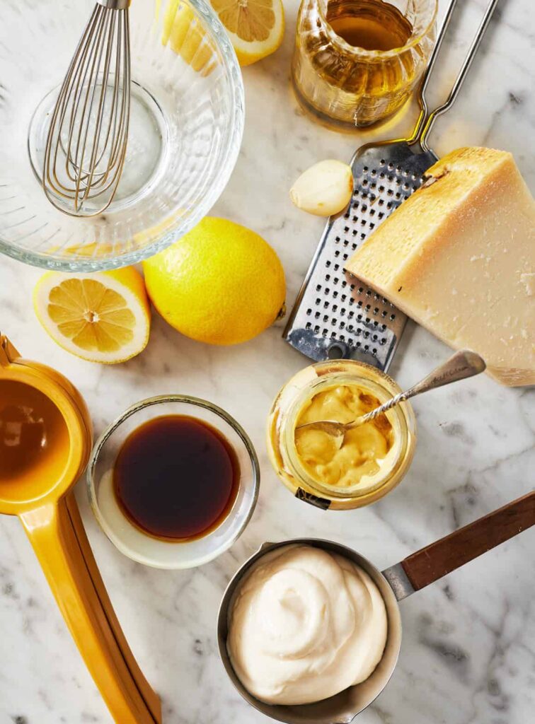 Homemade Caesar Salad Dressing Ingredients