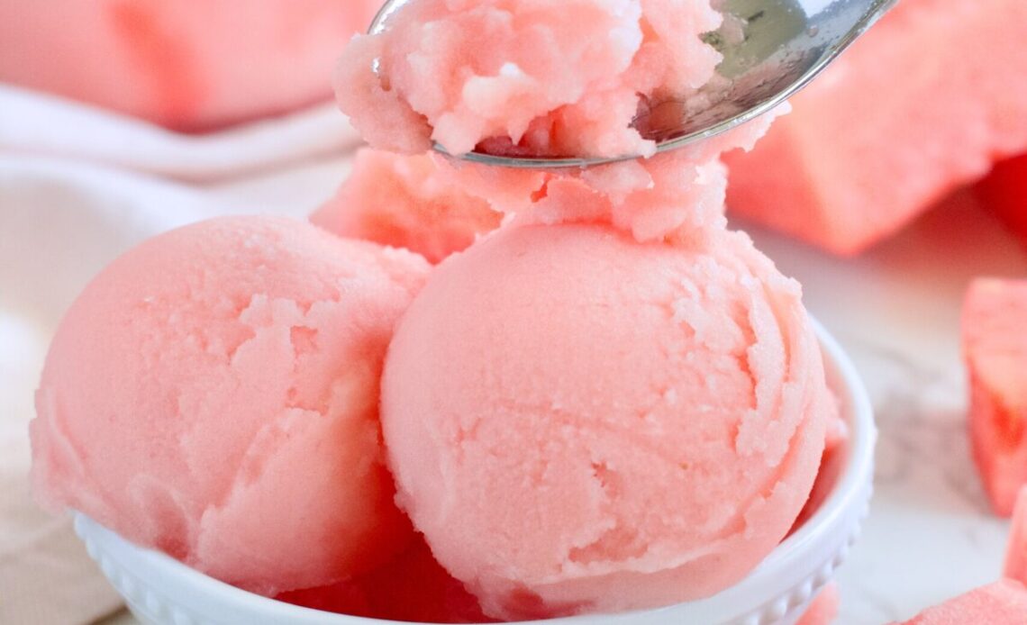 2-Ingredient Watermelon Sorbet Recipe 4