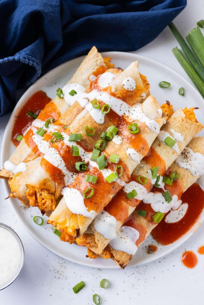 Baked Buffalo Chicken Taquitos Recipe 2