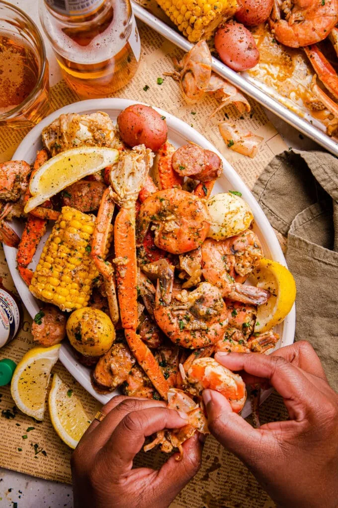 Cajun Seafood Boil with Garlic Butter Sauce 4