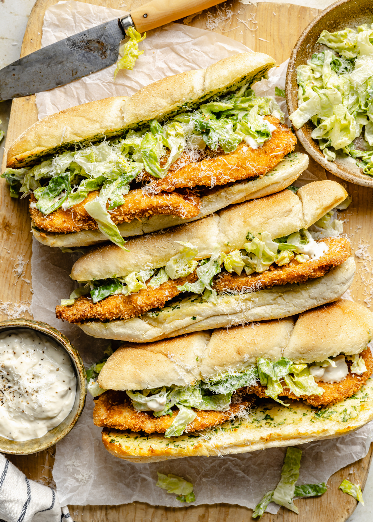 Chicken Caesar Sandwiches Recipe