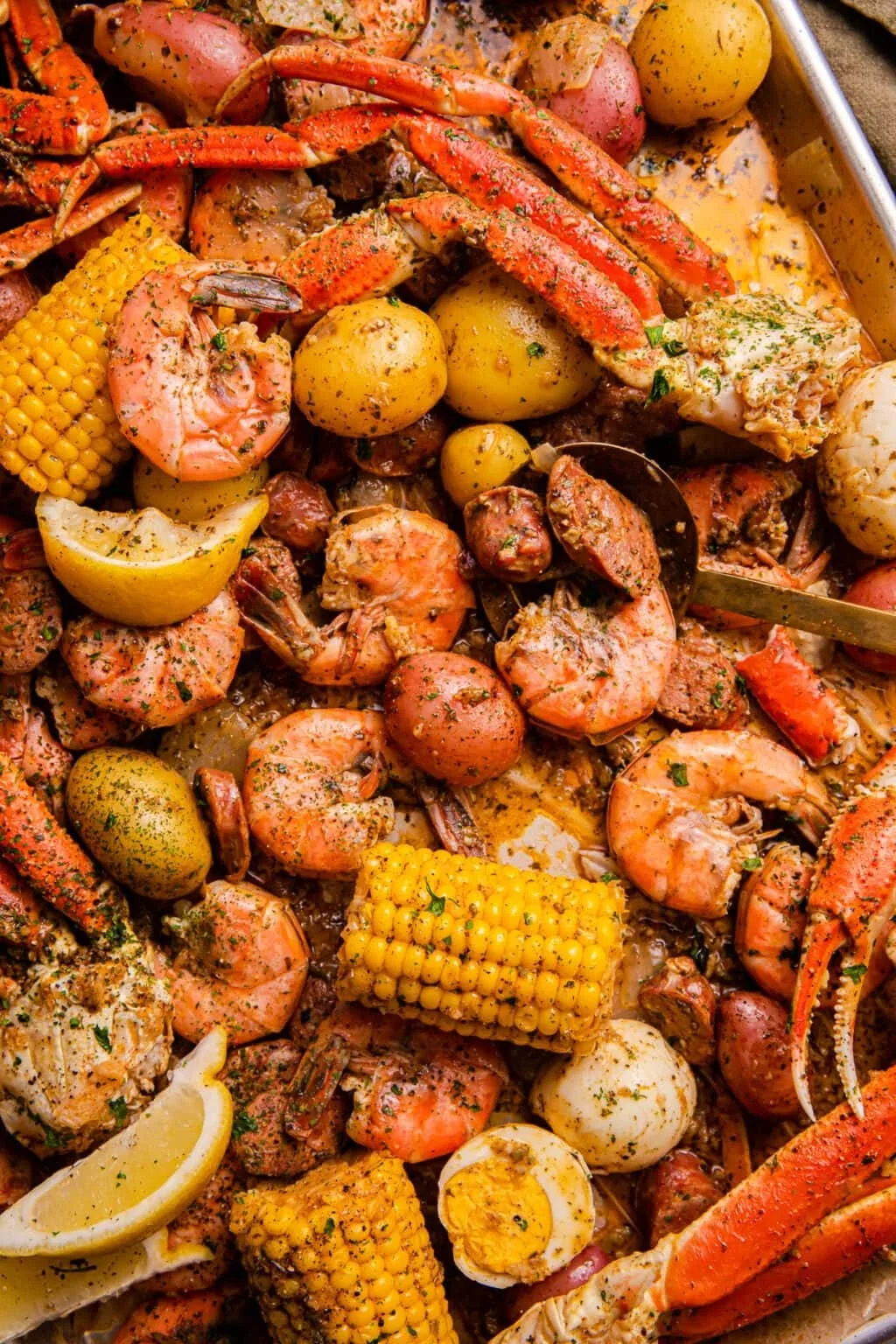 Cajun Seafood Boil with Garlic Butter Sauce