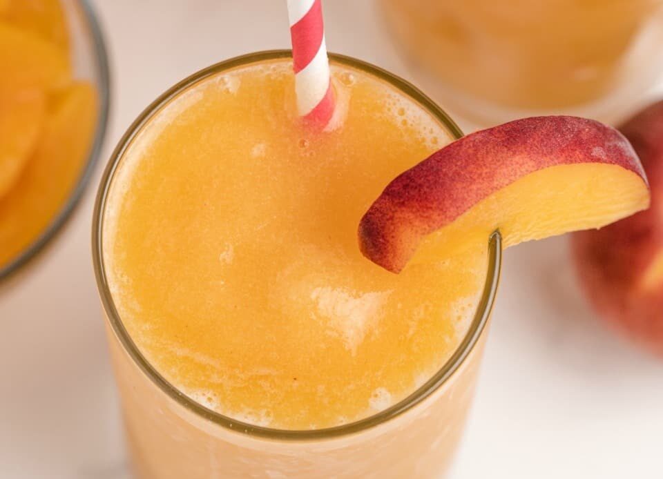 Homemade Peach Slurpees Recipe