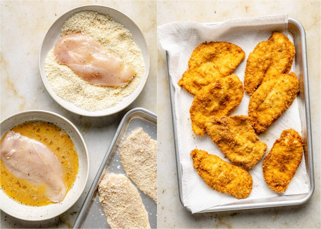 Make the chicken cutlets