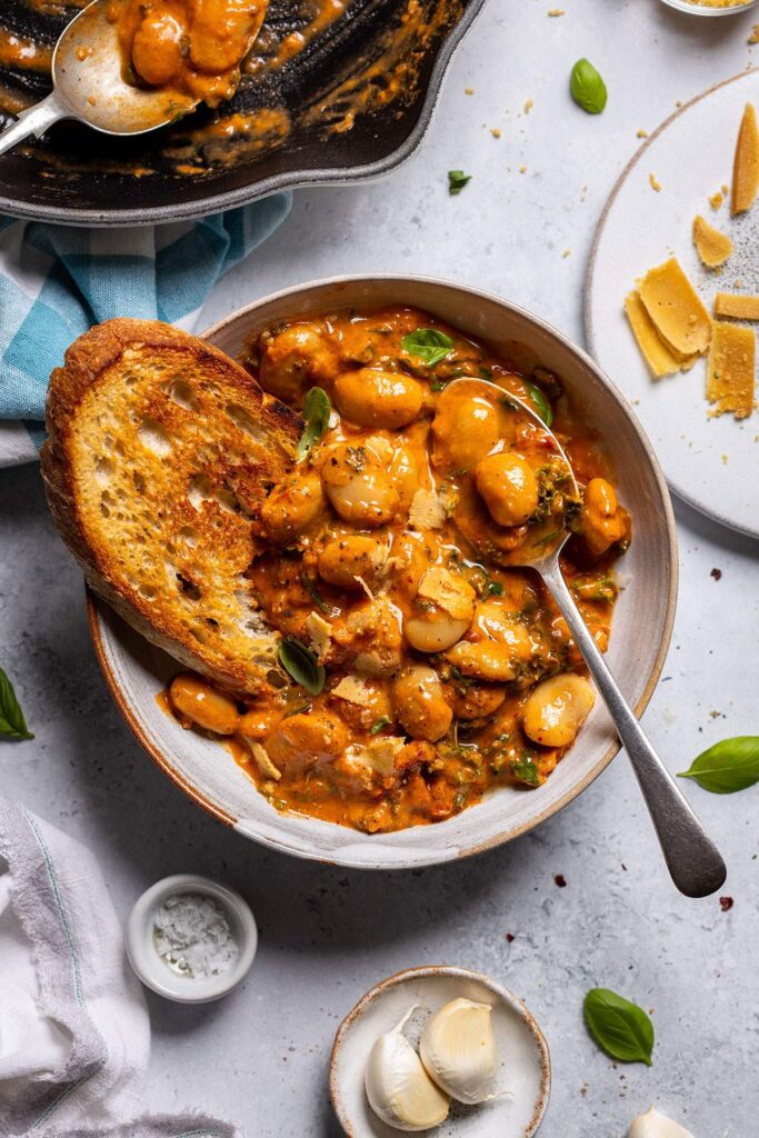 Serve warm, ideally with crusty bread for dipping