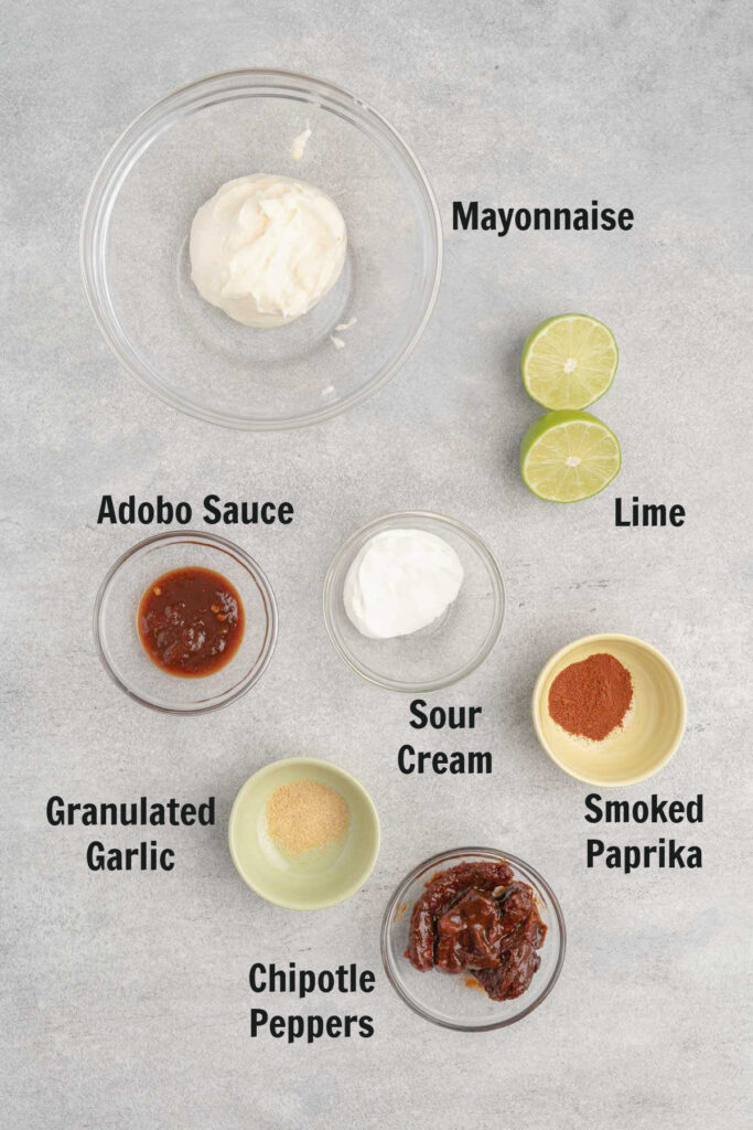 Spicy Chipotle Mayo Ingredients