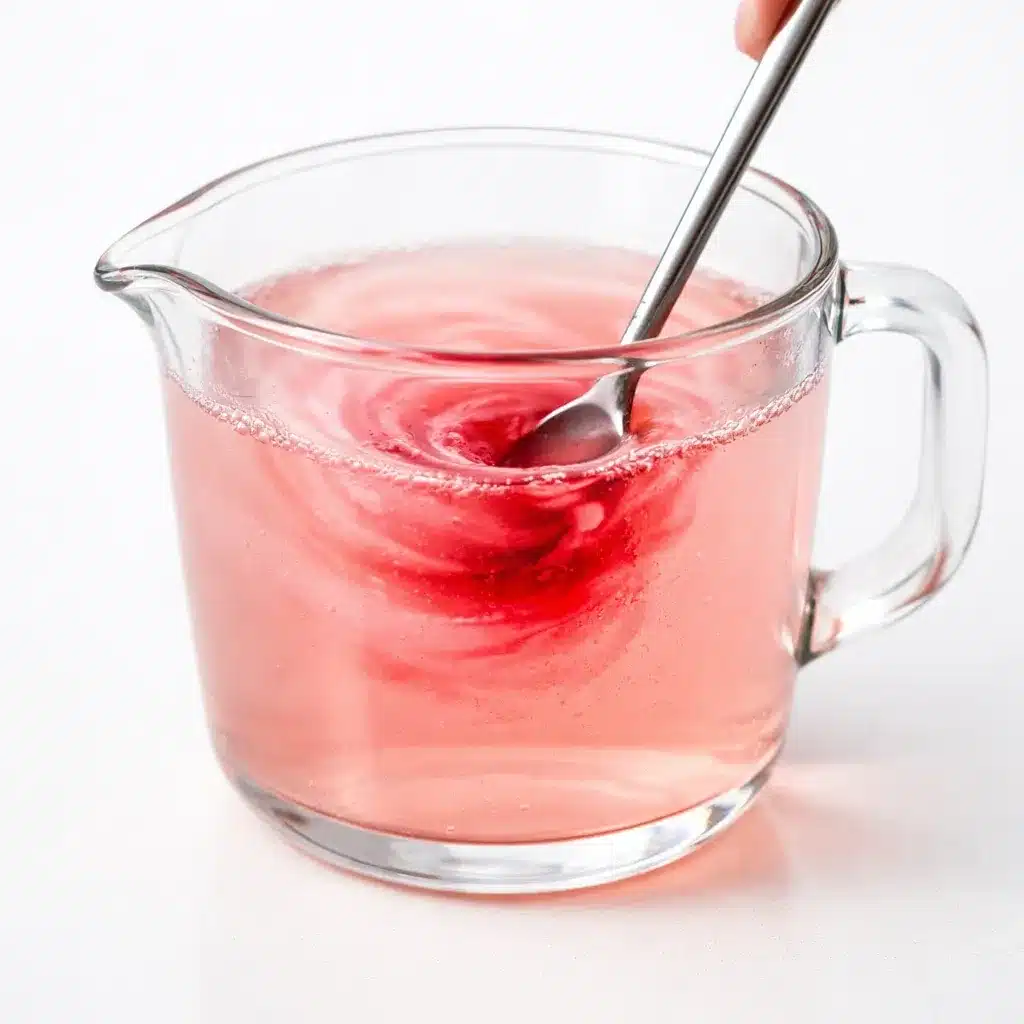 Turn off the heat and stir in the cranberry or pomegranate juice