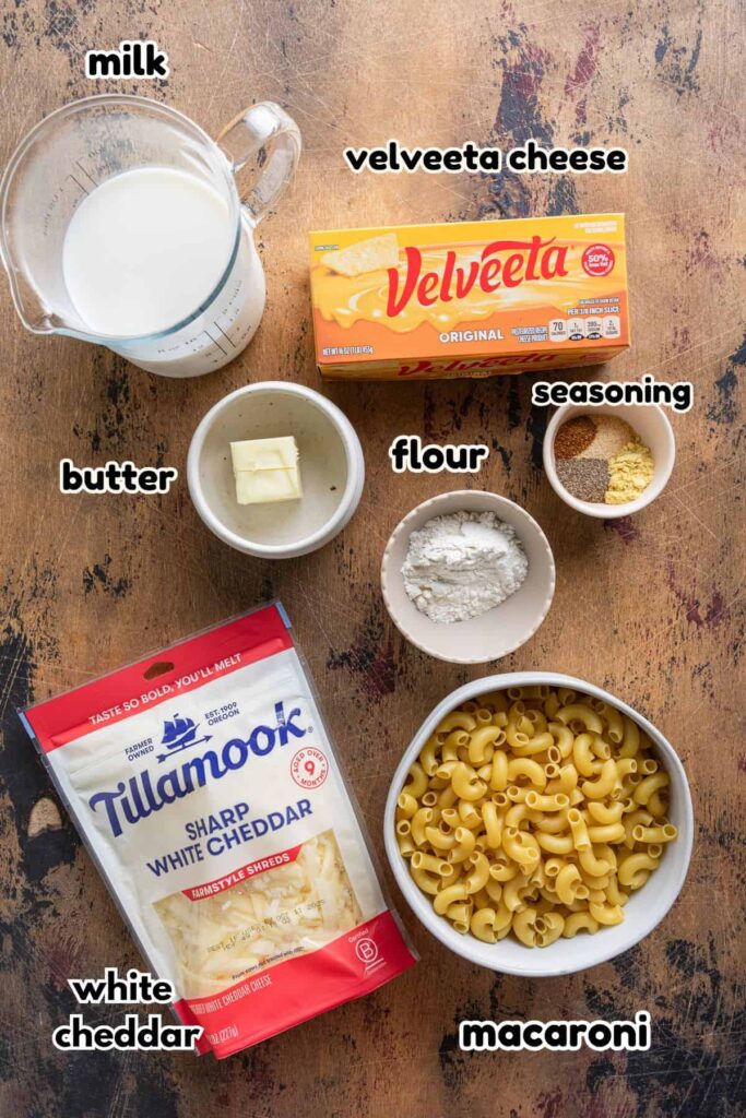 Baked Mac and Cheese Ingredients