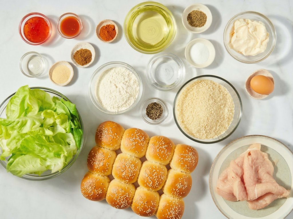 Bang Bang Chicken Sliders Ingredients