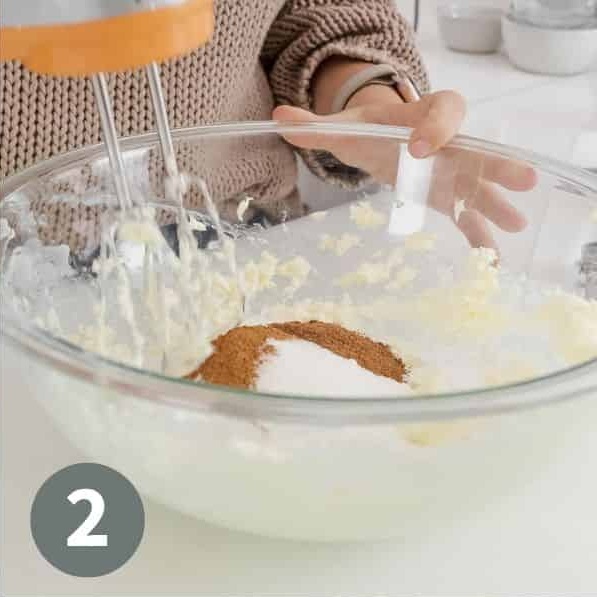 Beat until well combined, scraping down the sides as needed