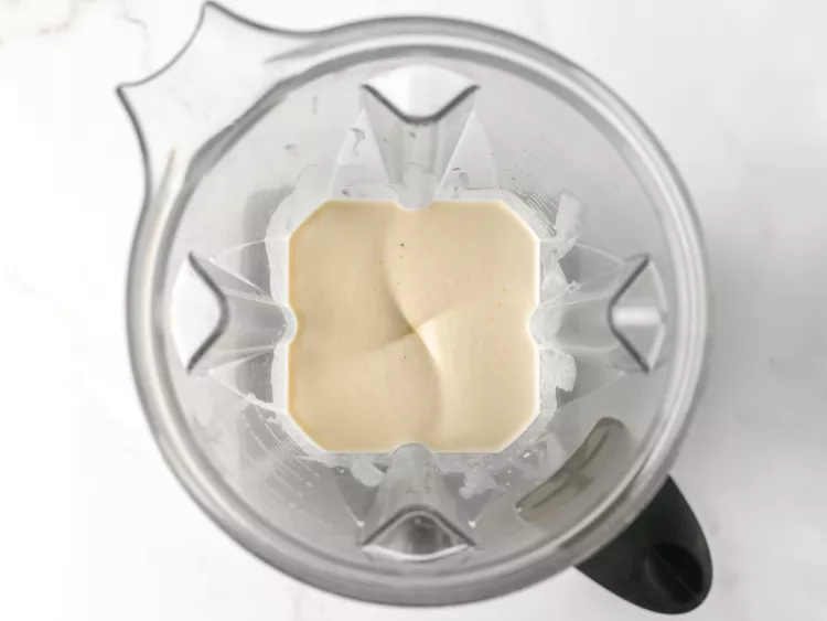 Blend until the mixture becomes smooth and creamy