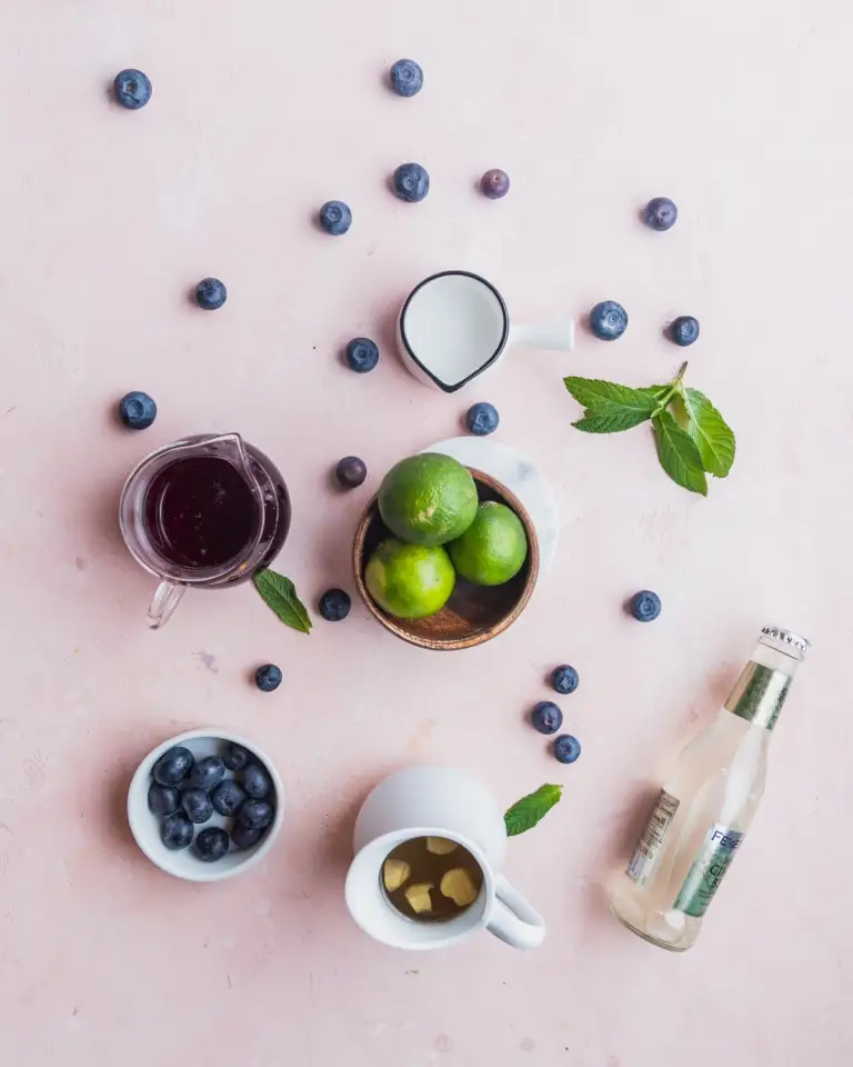Blueberry Moscow Mule Ingredients