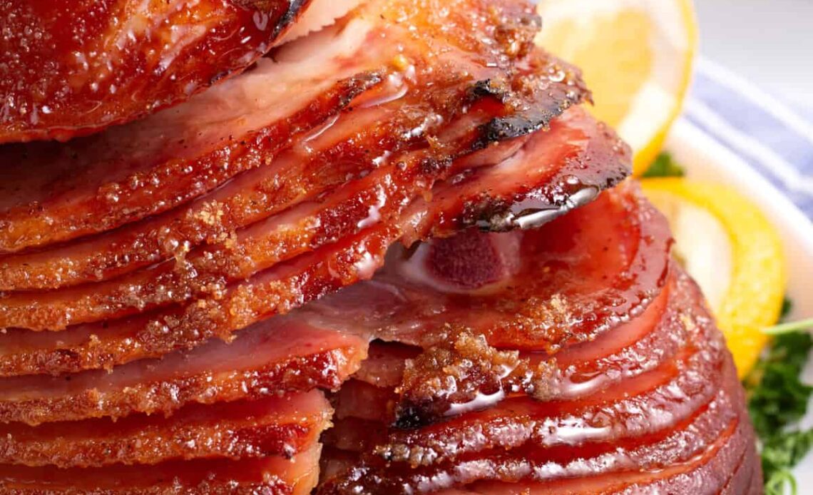 Brown Sugar Honey Glazed Ham Recipe