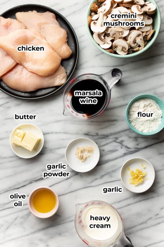 Chicken Marsala Ingredients