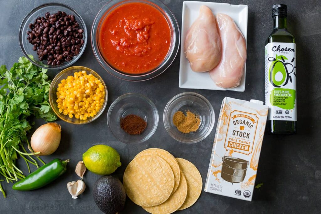 Chicken Tortilla Soup Ingredients