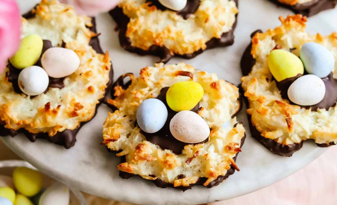 Chocolate Coconut Macaroon Nests Recipe
