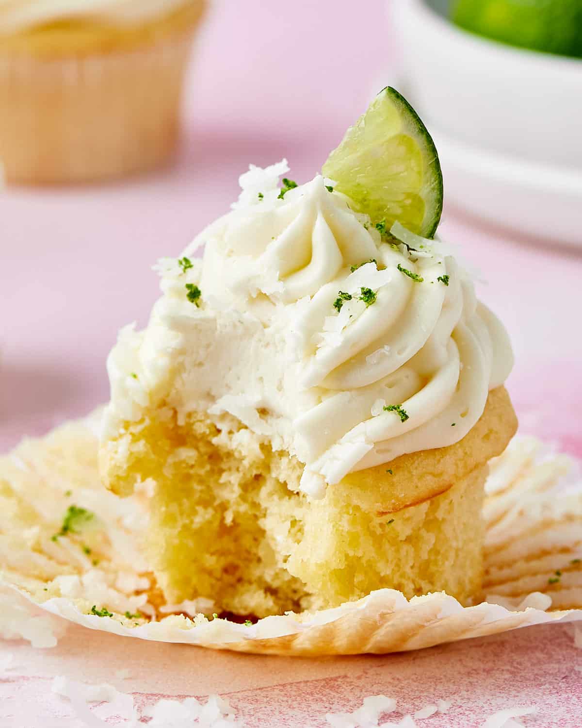 Coconut Cupcakes with Lime Cream Cheese Frosting Recipe 2