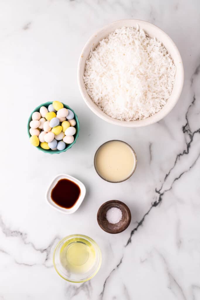 Coconut Macaroon Nests Ingredients