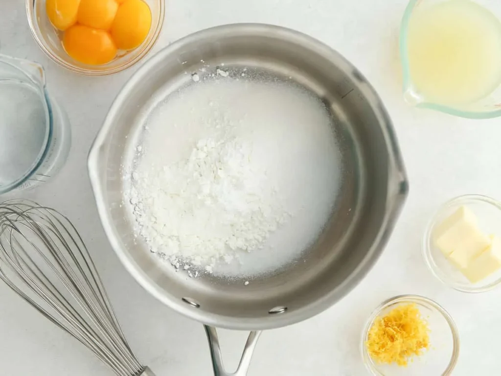 Combine sugar and cornstarch in a saucepan