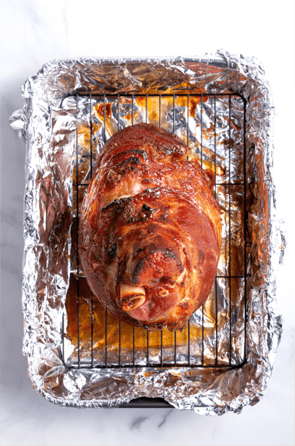 Combine the remaining sugar mixture with a small amount of water and heat until it forms a glaze