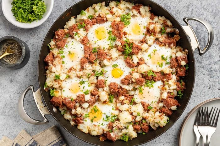 Corned Beef Hash and Eggs Recipe