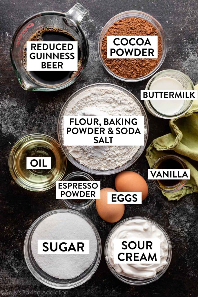 Guinness Chocolate Cake Ingredients