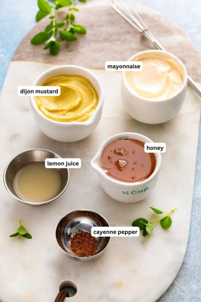 Homemade Honey Mustard Ingredients