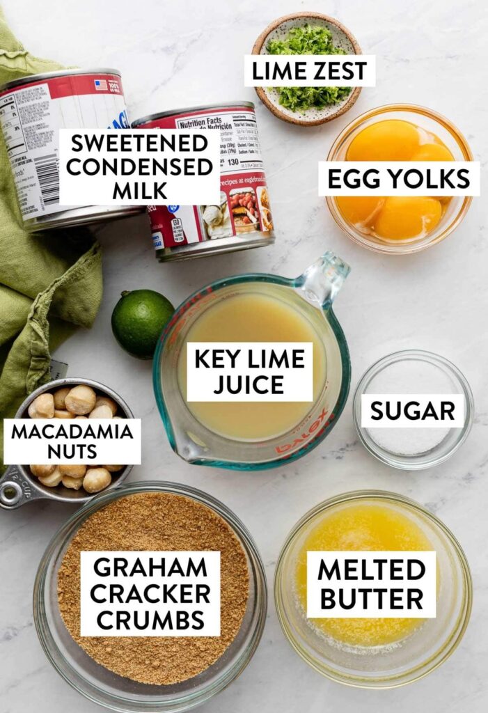 Key Lime Pie Ingredients