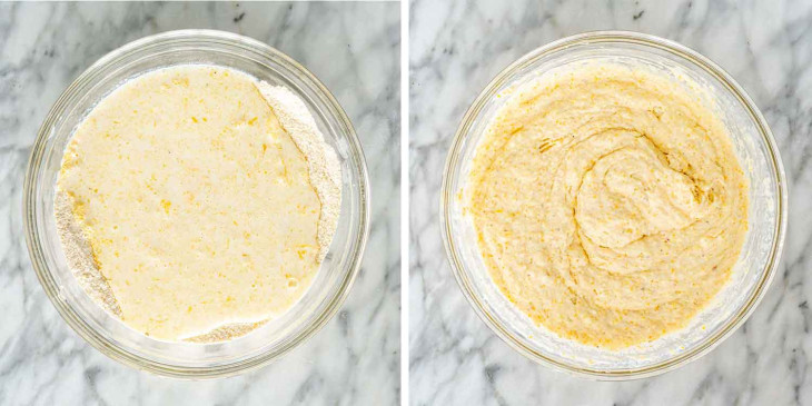 Pour the batter into the hot skillet and return it to the oven. Bake until the top is firm and golden and a toothpick inserted in the center comes out clean