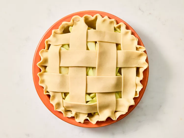 Press and seal the edges to secure the crust