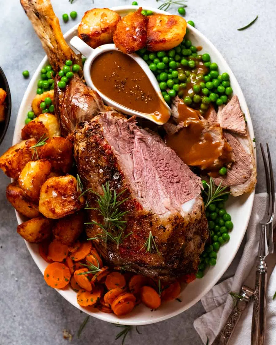 Roast Lamb Leg with Gravy Recipe 2