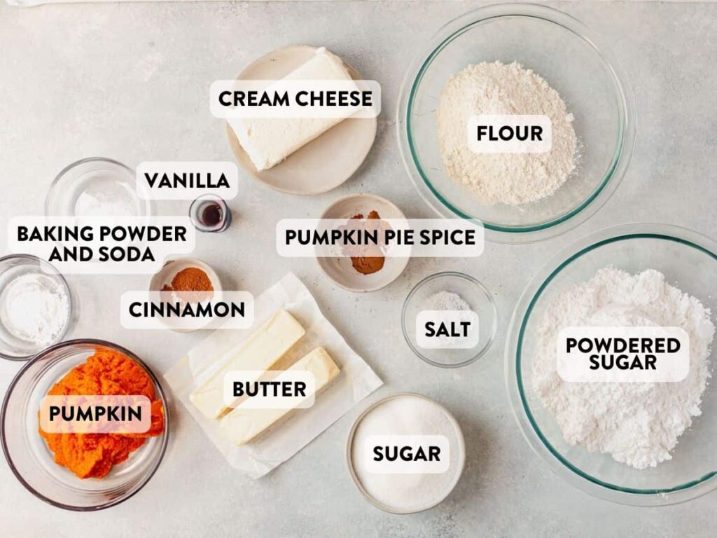 Soft Pumpkin Cookies Ingredients