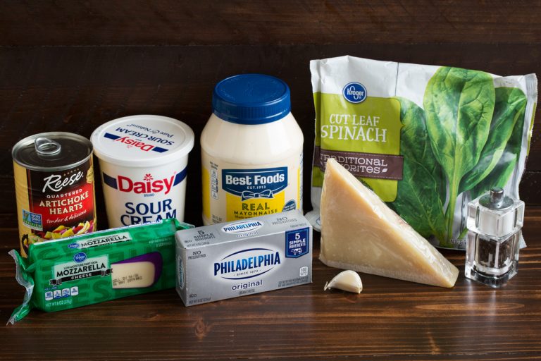 Spinach Artichoke Dip Ingredients