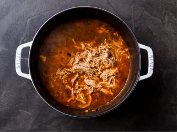 Stir in the chopped cilantro and lime juice just before serving, then taste and adjust seasoning if needed