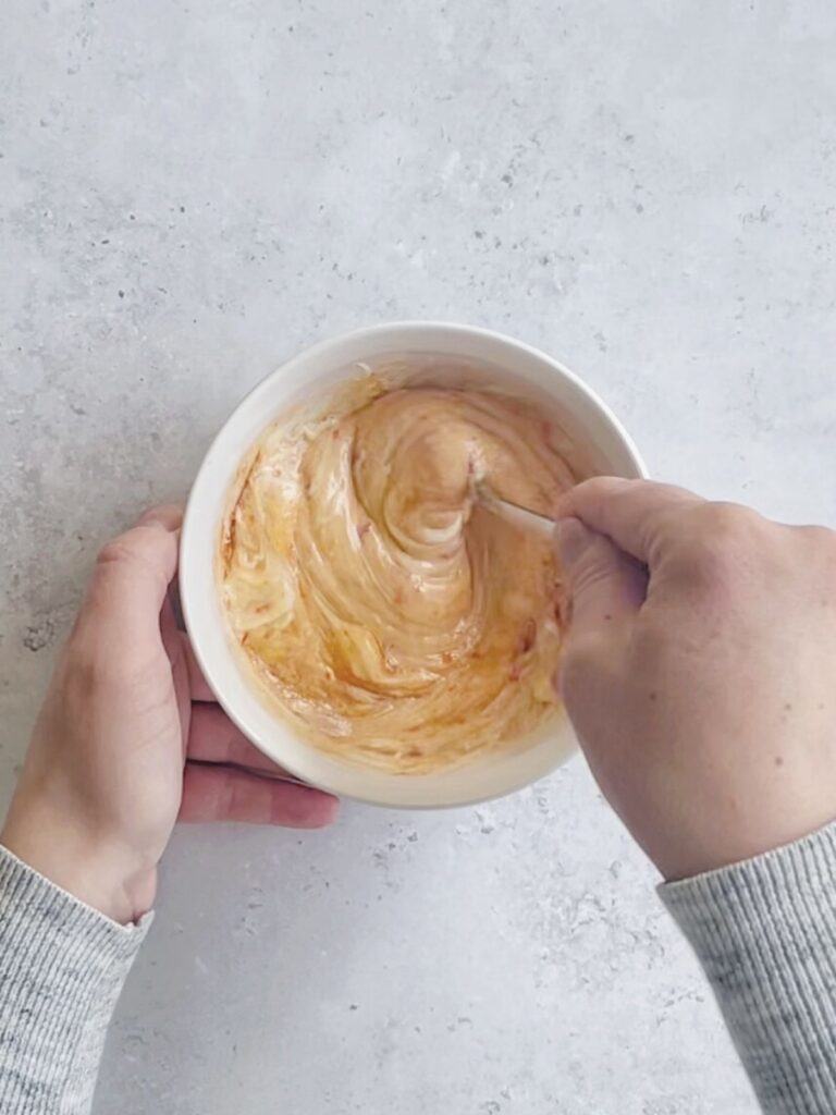 Stir well until the mixture is completely smooth and evenly combined