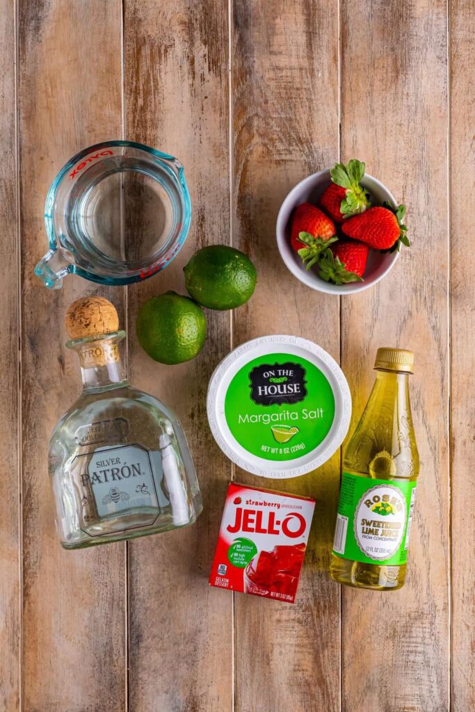 Strawberry Margarita Jell-O Shots Ingredients
