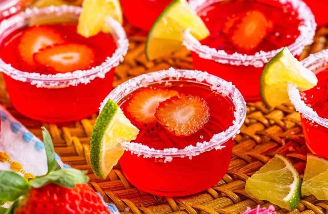 Strawberry Margarita Jell-O Shots Recipe
