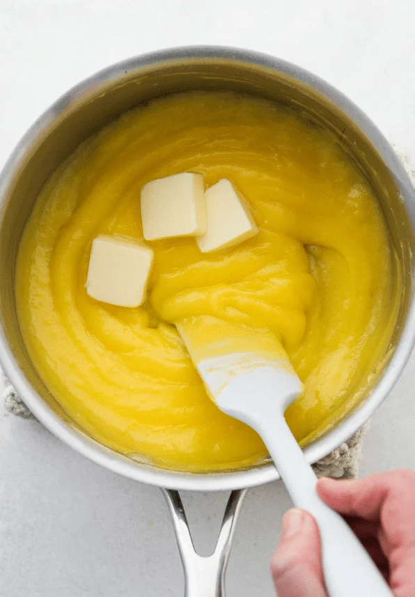 then whisk in water and egg yolks until smooth - Copy