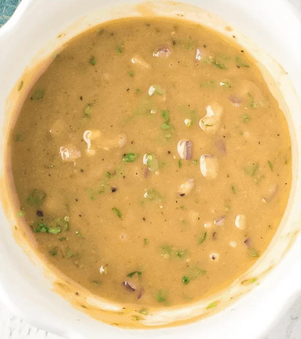 Adjust consistency with water if needed and refrigerate