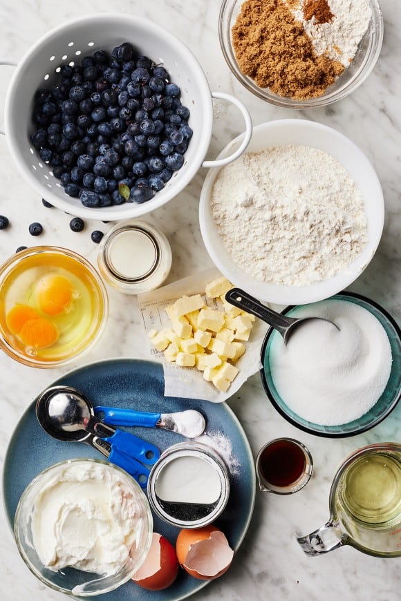 Blueberry Muffins Ingredients