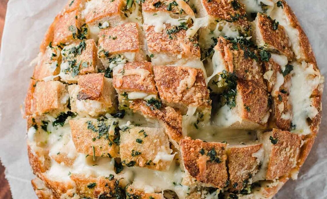 Sourdough Pull Apart Cheese Bread Recipe