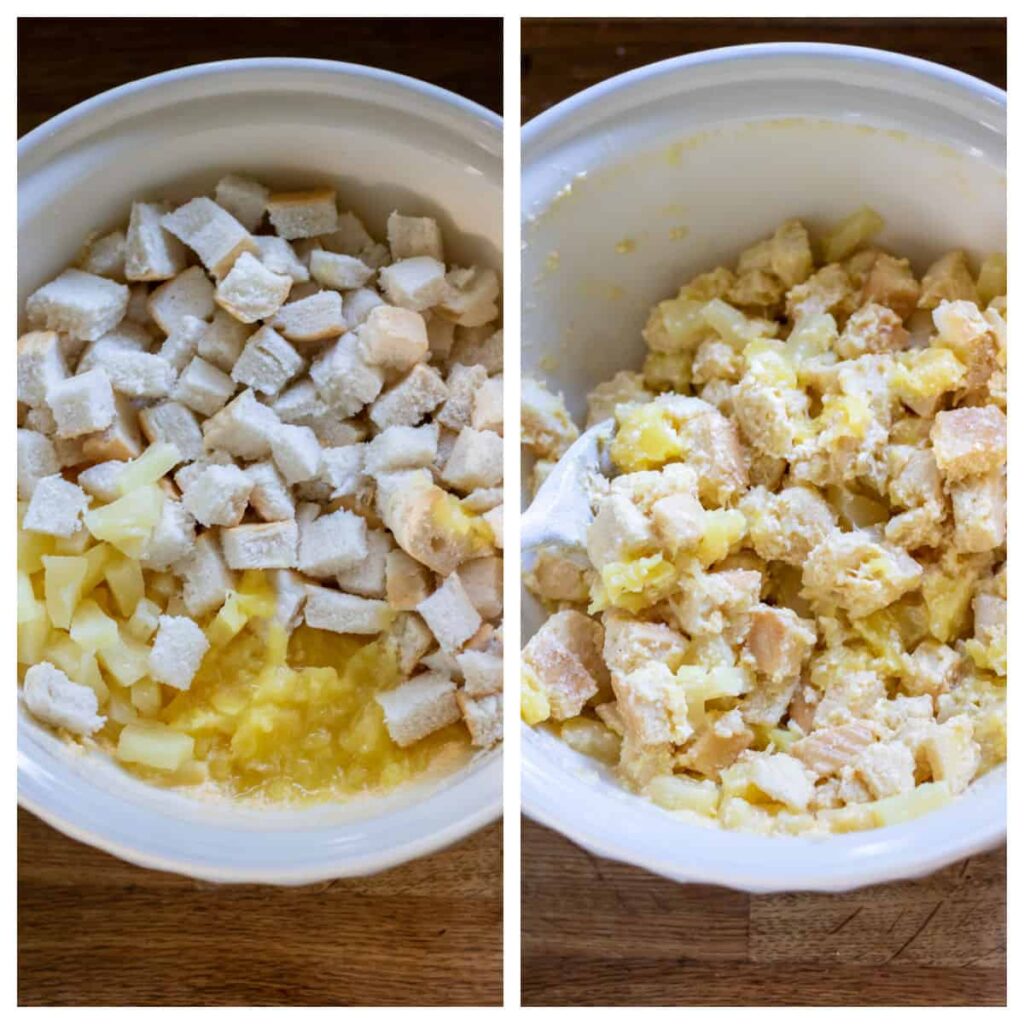 Add the eggs gradually, mixing well after each addition to ensure a smooth consistency.